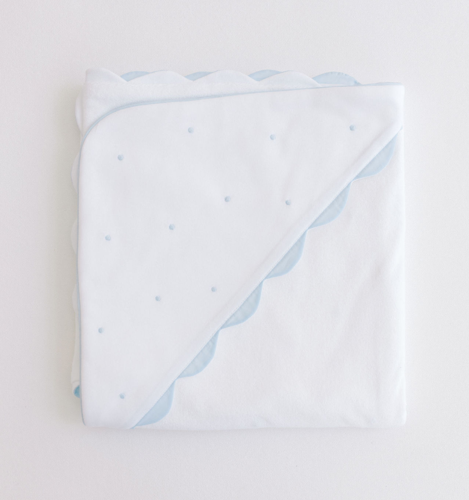 Embroidered Dots Hooded Towel