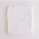 Embroidered Dots Hooded Towel