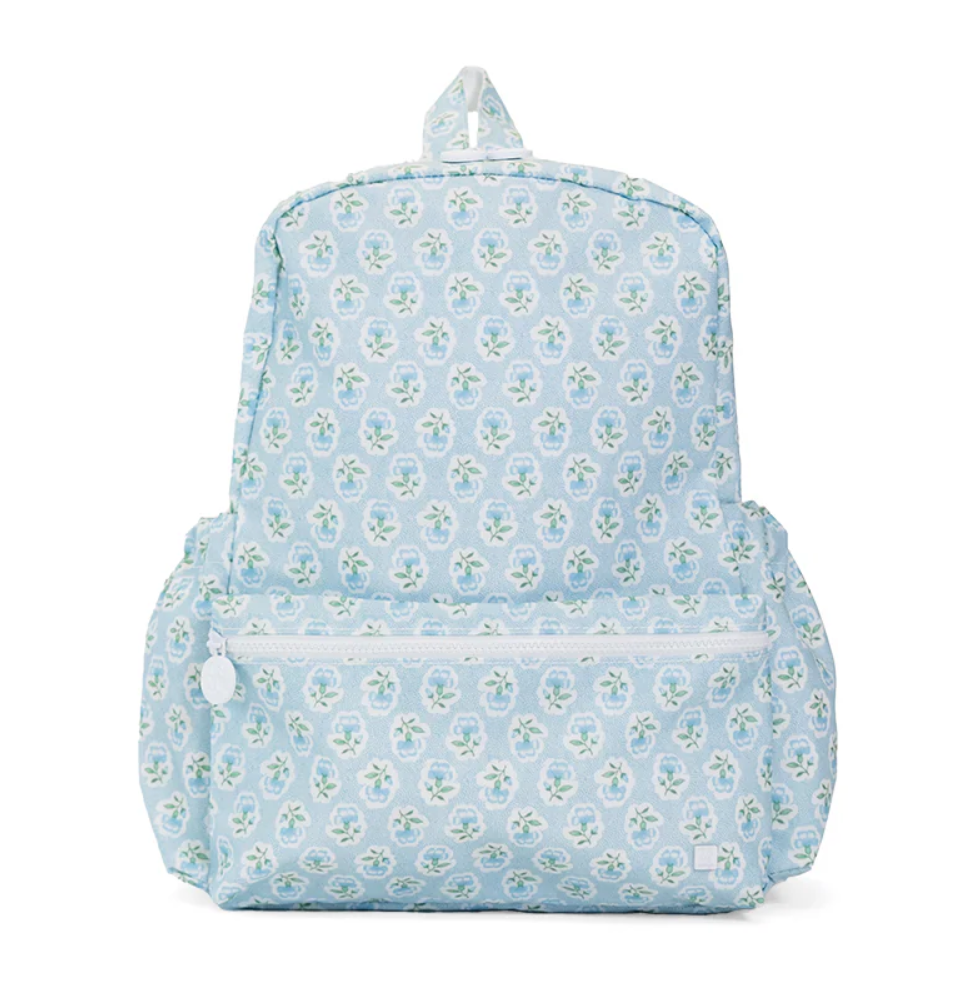 Petite Fleur Blue Backpack