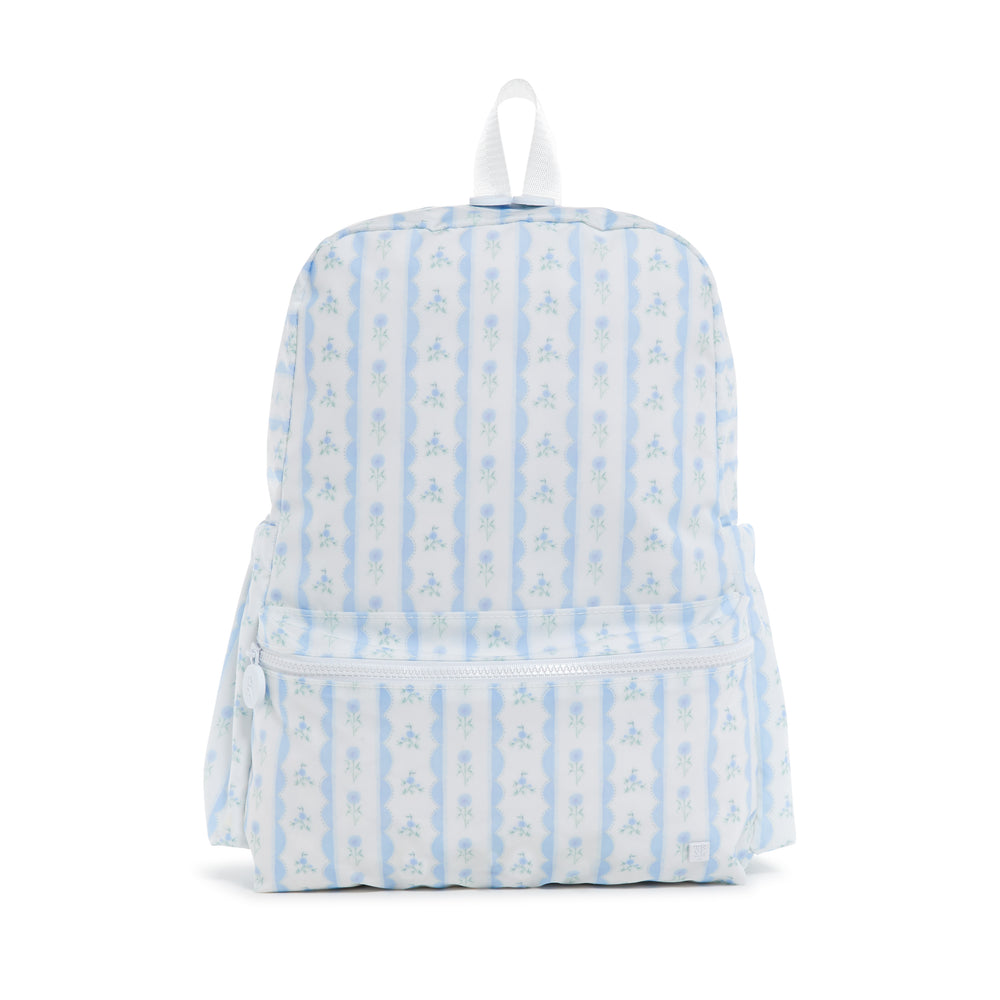 Ribbon Floral Blue Backpack