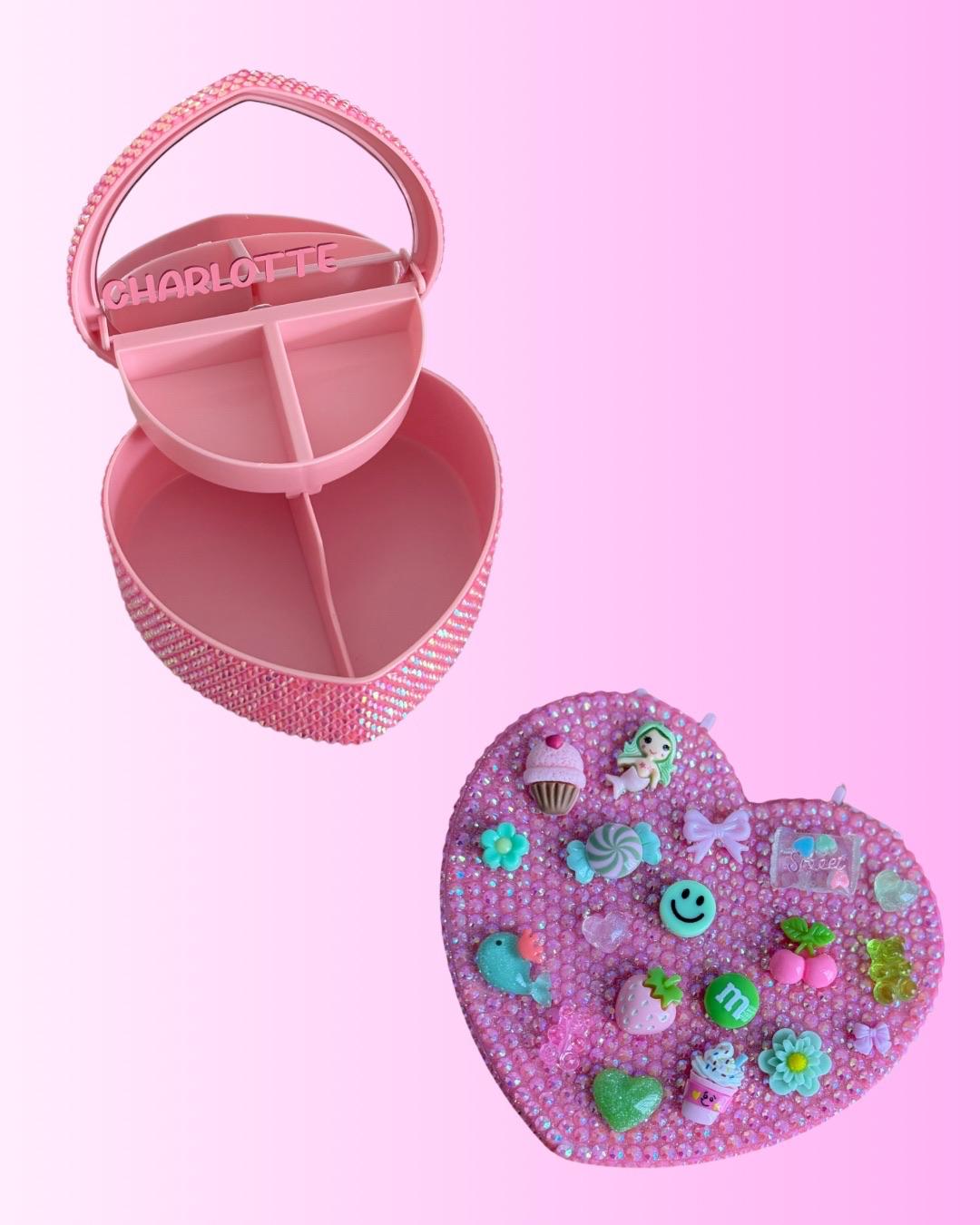 Bejeweled Heart Jewelry Box