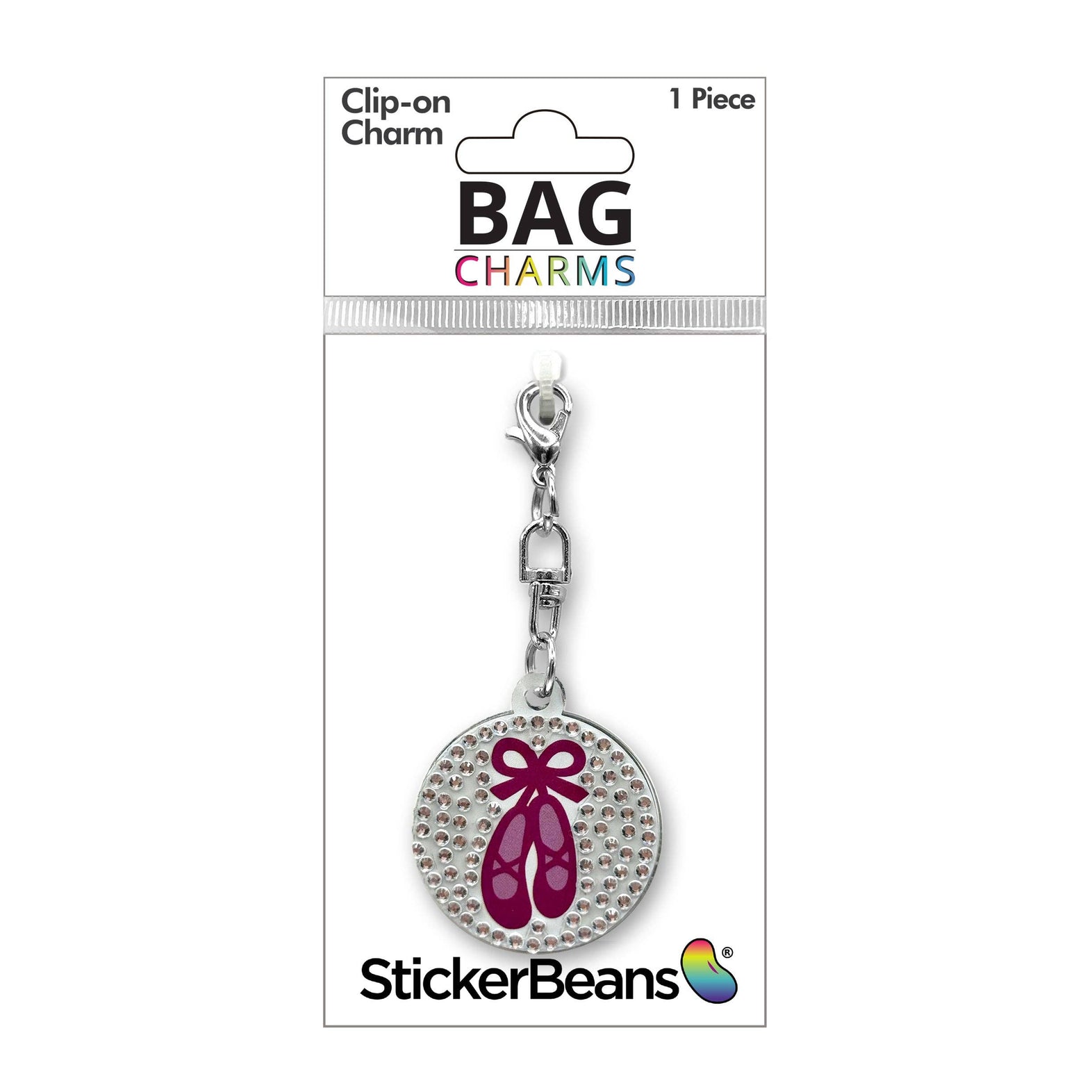 Ballet Rhinestone Bag Charm