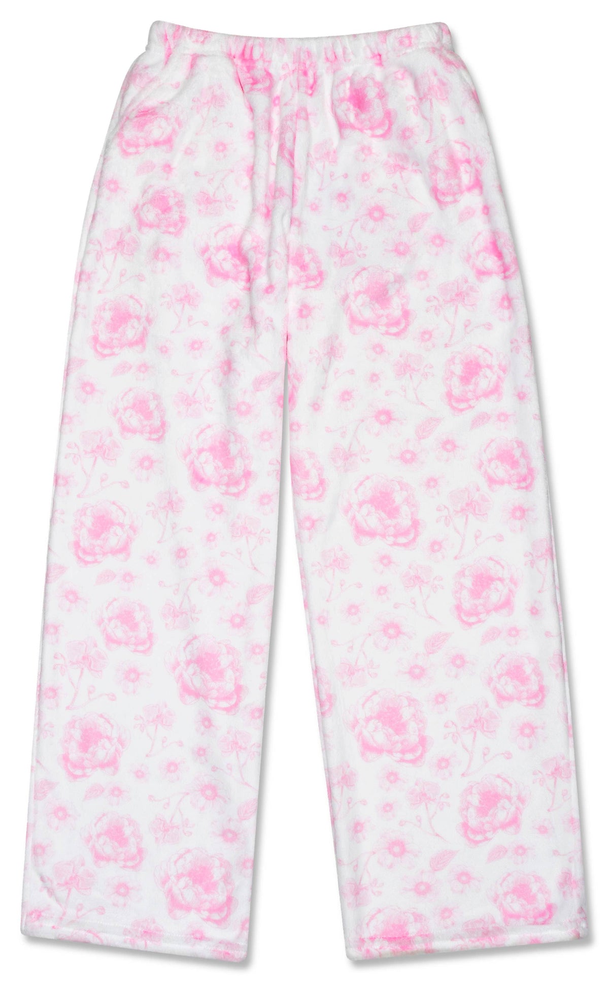 Pretty Pink Toile Plush Pants