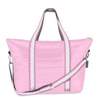 Pink Puffer Tote Heart Strap