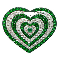 Green Spirit Rhinestone Bag Tag