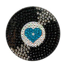 Record 2" Rhinestone StickerBean
