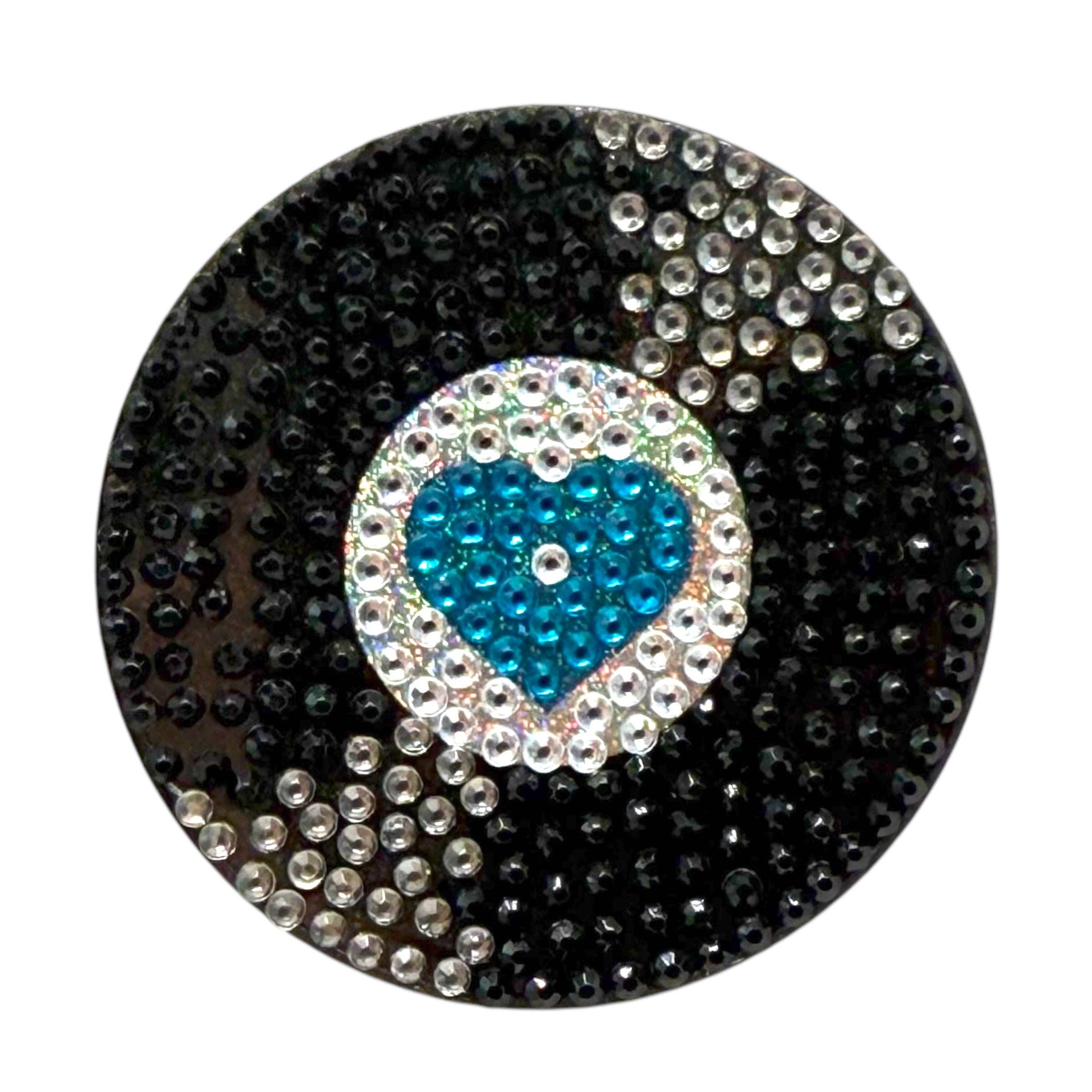 Record 2" Rhinestone StickerBean
