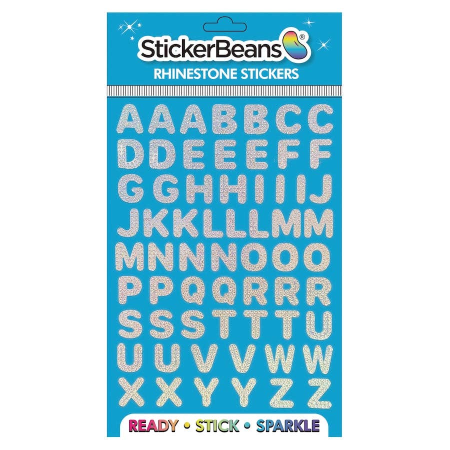 Alphabet Rhinestone StickerBean Set