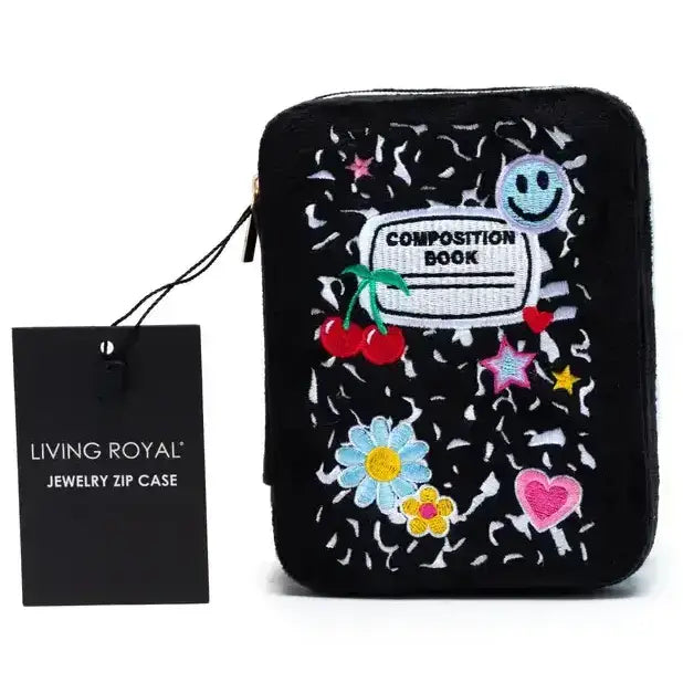 Velvet Jewelry Zip Case / Organizer - Butter Stick - Yellow