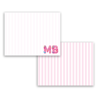 Candy Initials Personalized Stationery