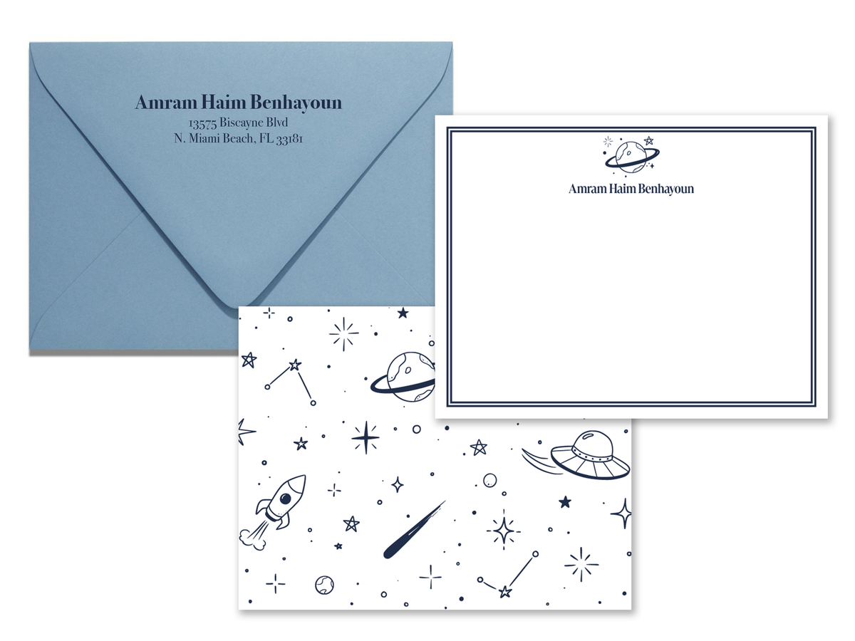 Blast Off Personalized Stationery