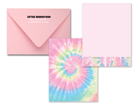Tie Dye Personalized Stationery