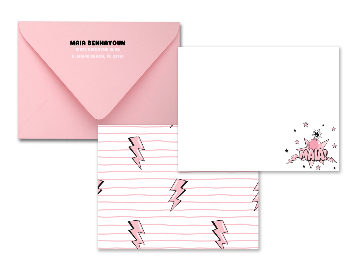 KaBoom! Personalized Stationery