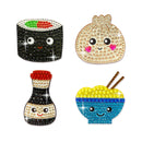 Savory & Sushi Set of 4 2" Rhinestone StickerBean