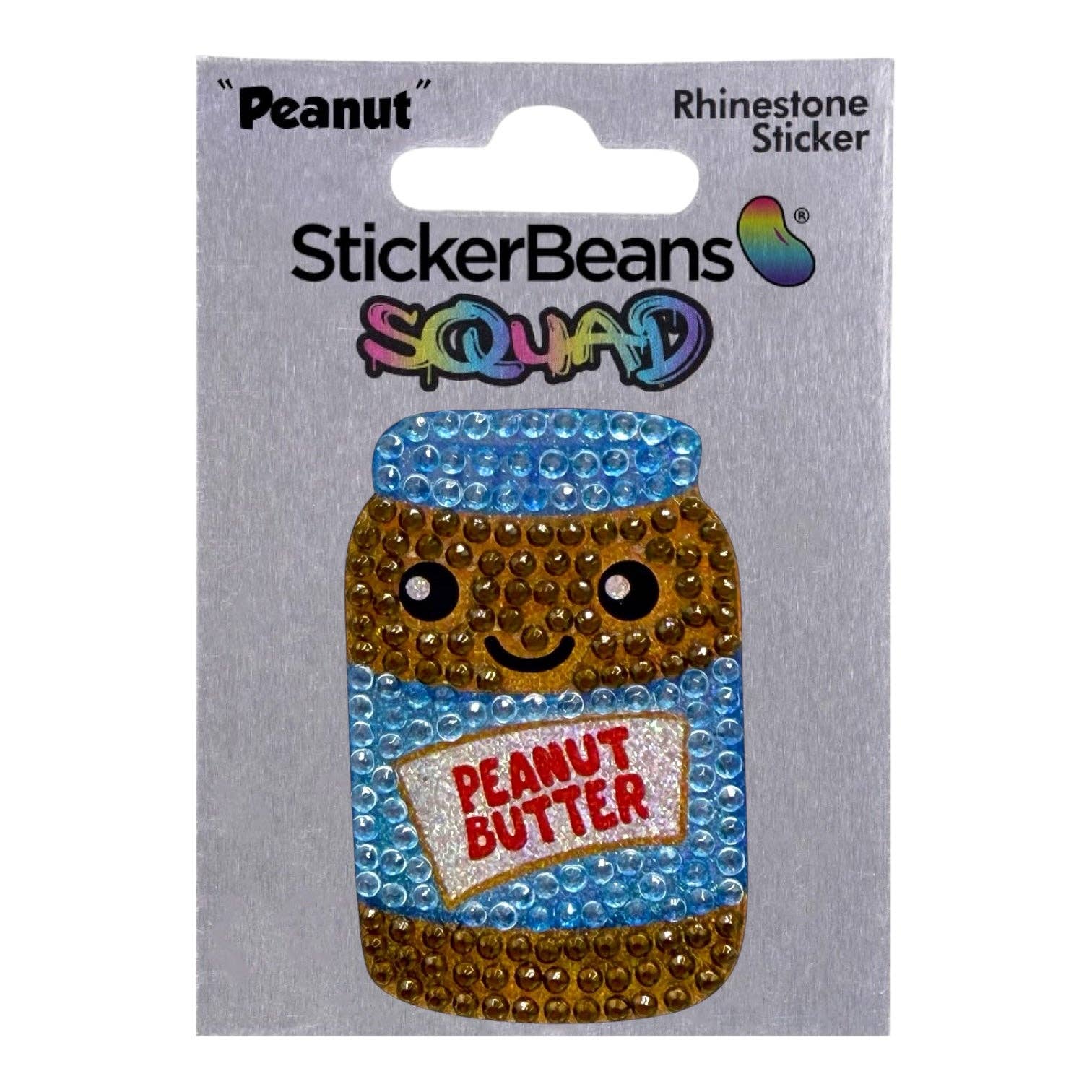 Peanut 2" Rhinestone Sticker