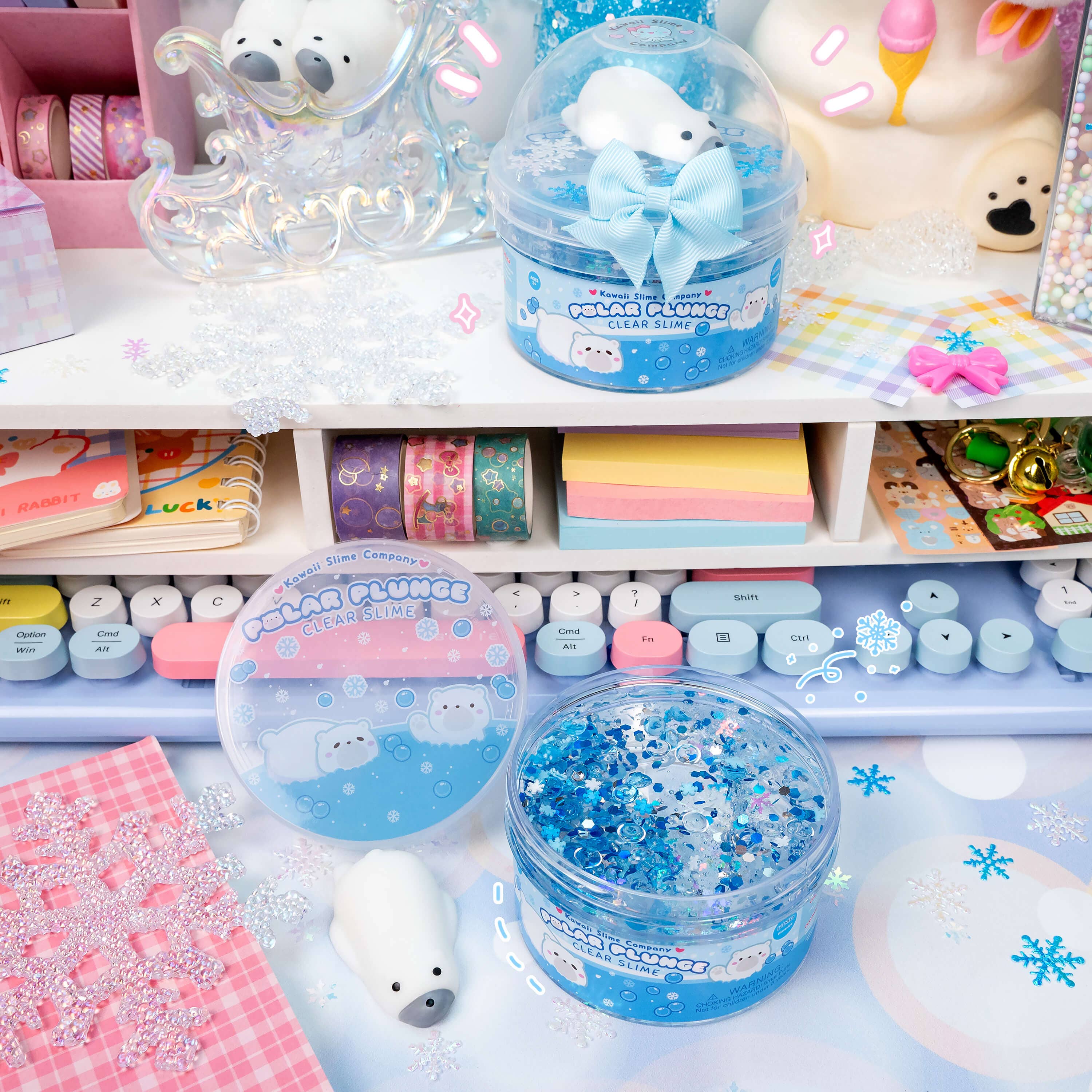 Polar Bear Plunge Clear Signature Dome™ Slime (4pcs/case)