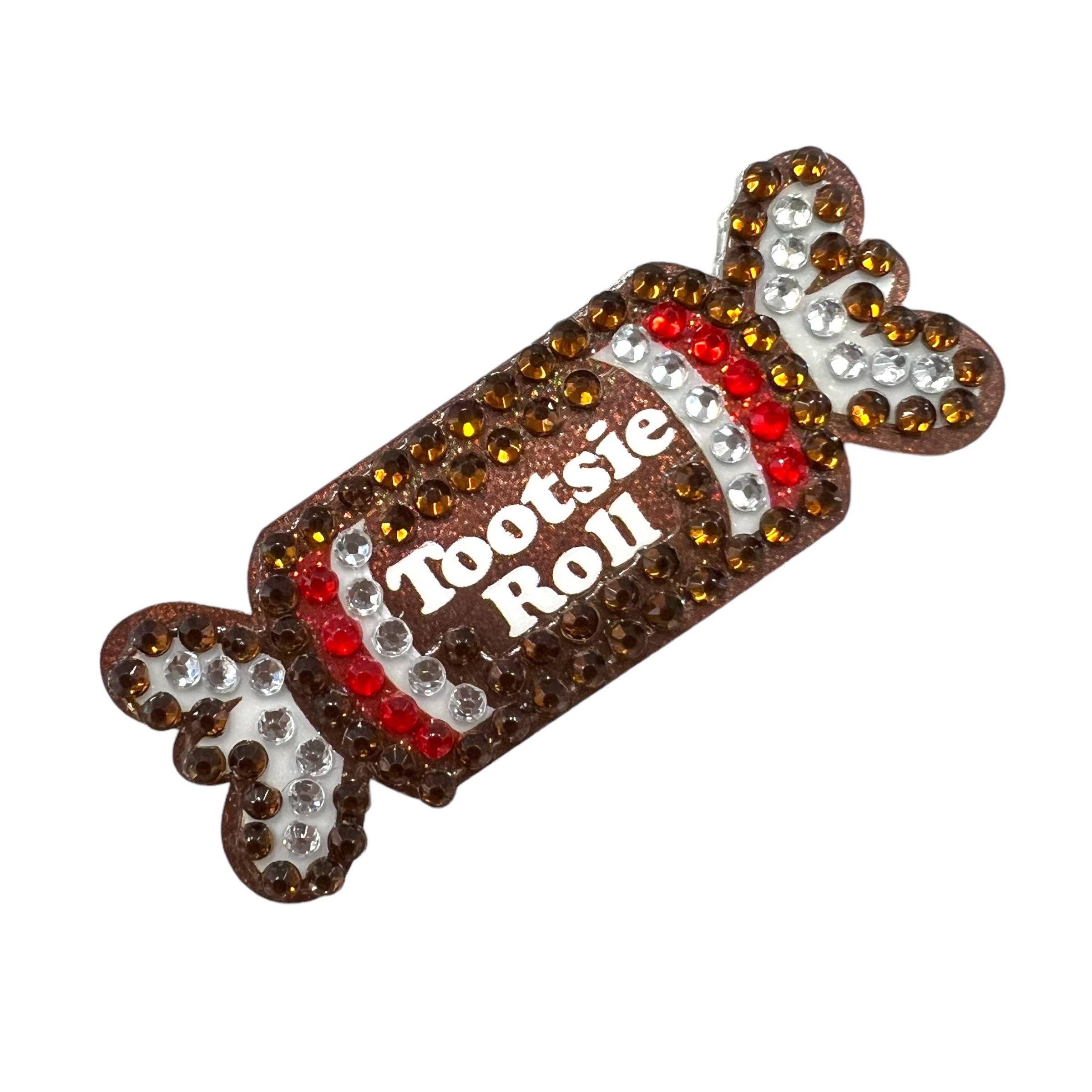 Tootsie Roll 2" Rhinestone StickerBean