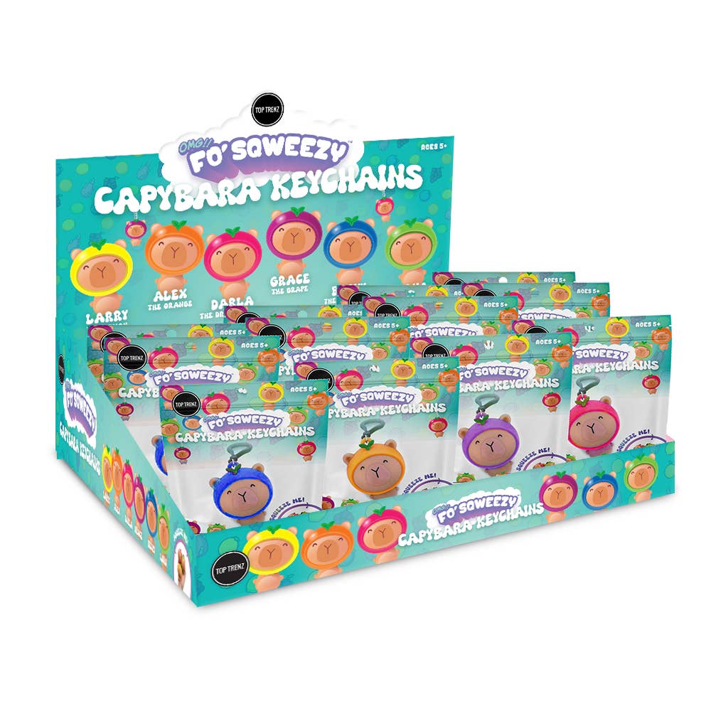 Fo Sqweezy Capybara Squish Keychains