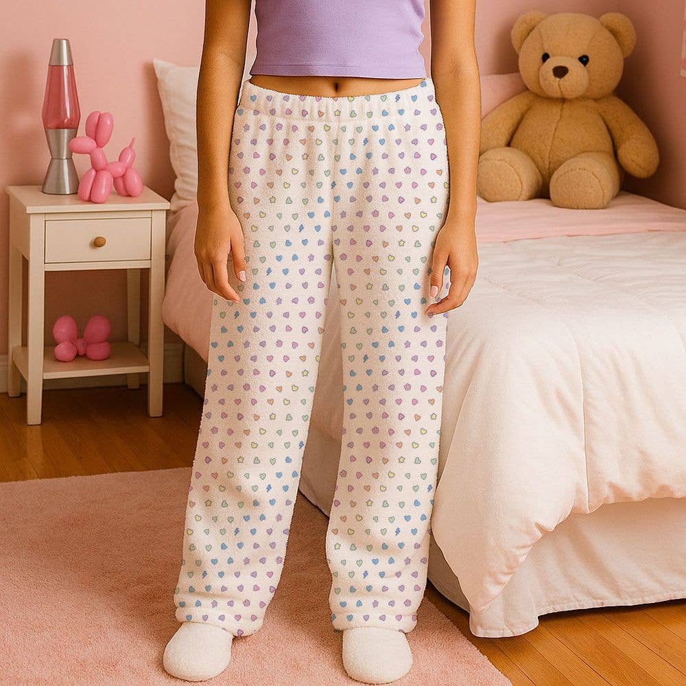 Rainbow Remix Fuzzy Lounge Pants