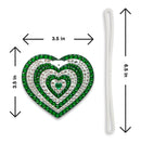 Green Spirit Rhinestone Bag Tag