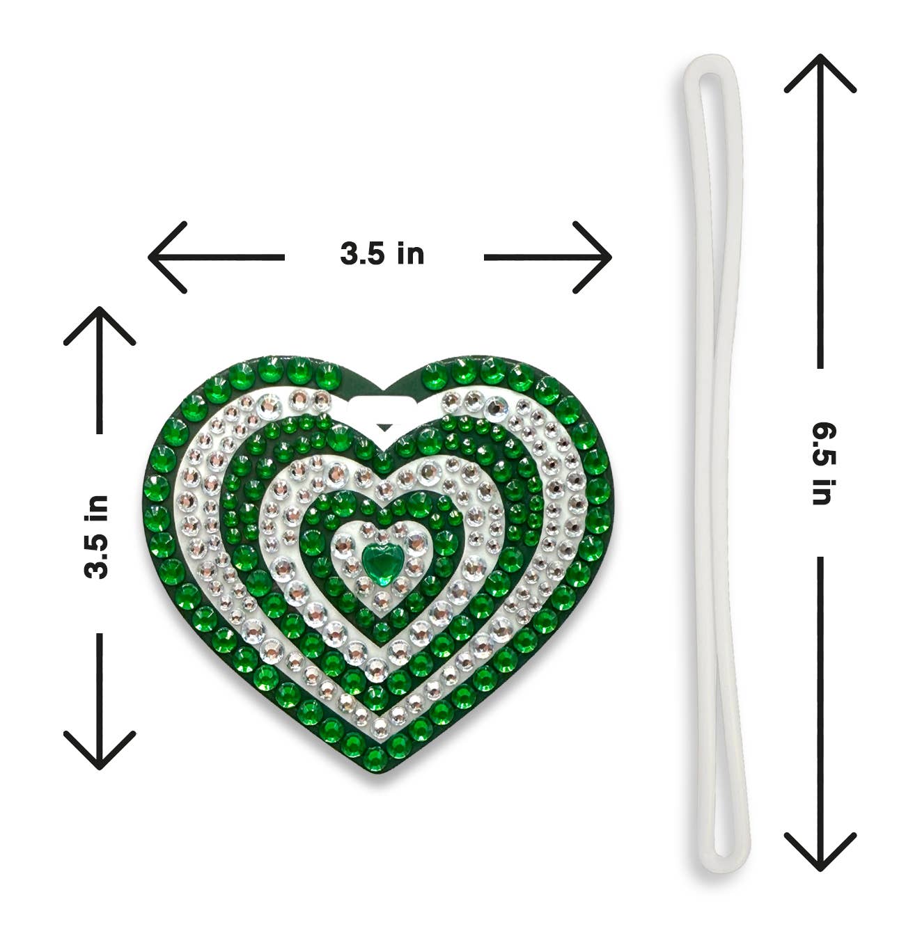 Green Spirit Rhinestone Bag Tag