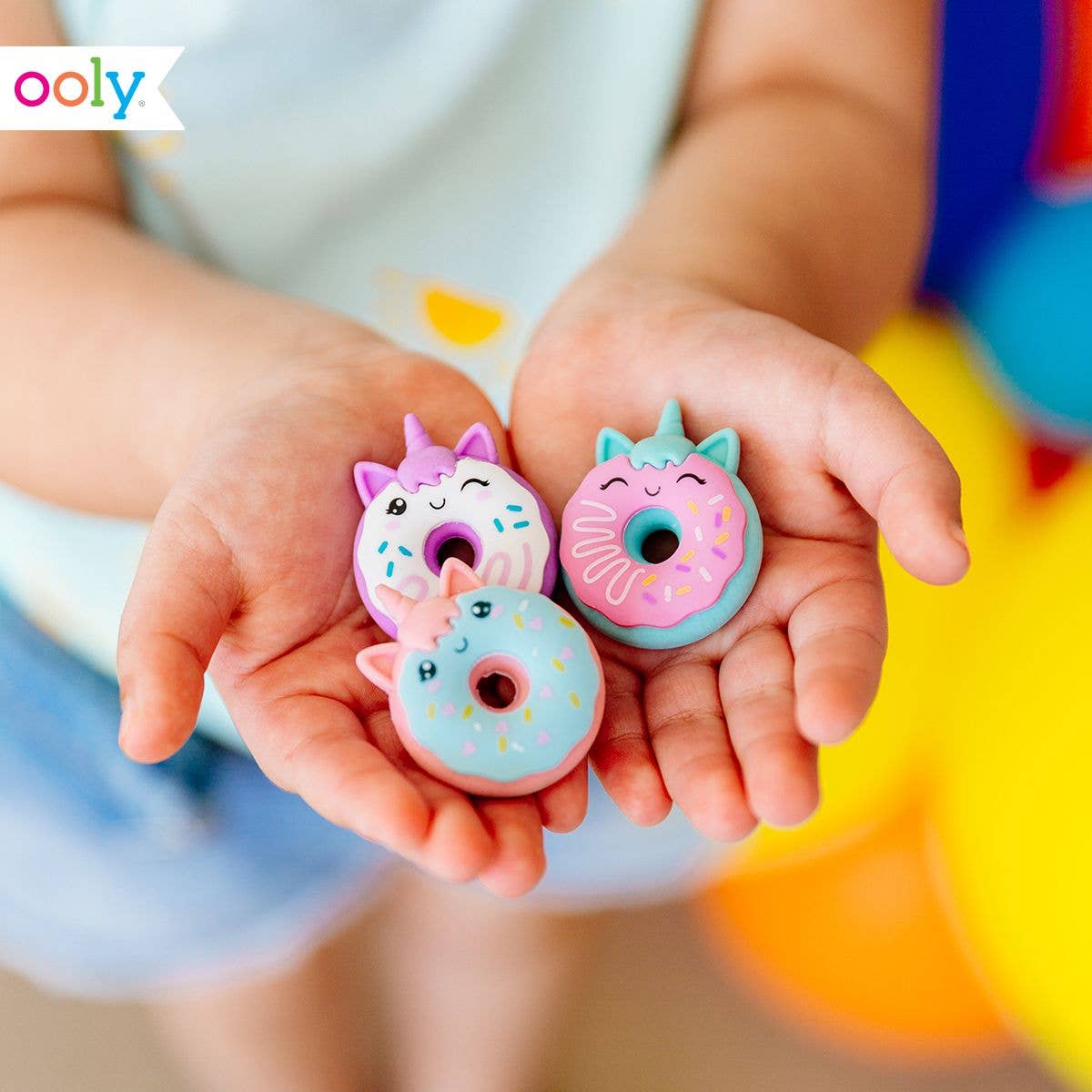 Magic Bakery Unicorn Donuts Vanilla Scented Erasers - Set of 3