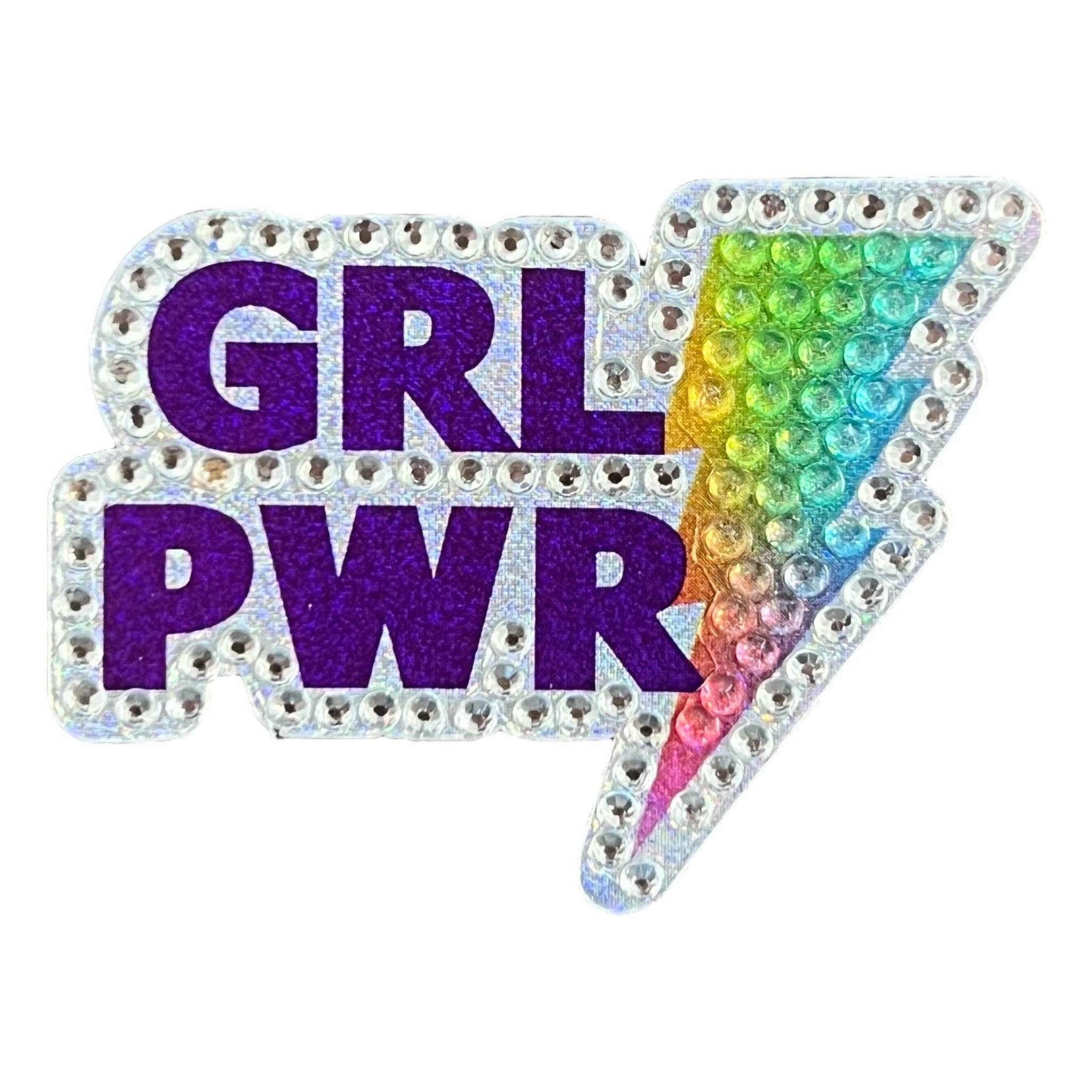 Girl Power 2" Rhinestone StickerBean