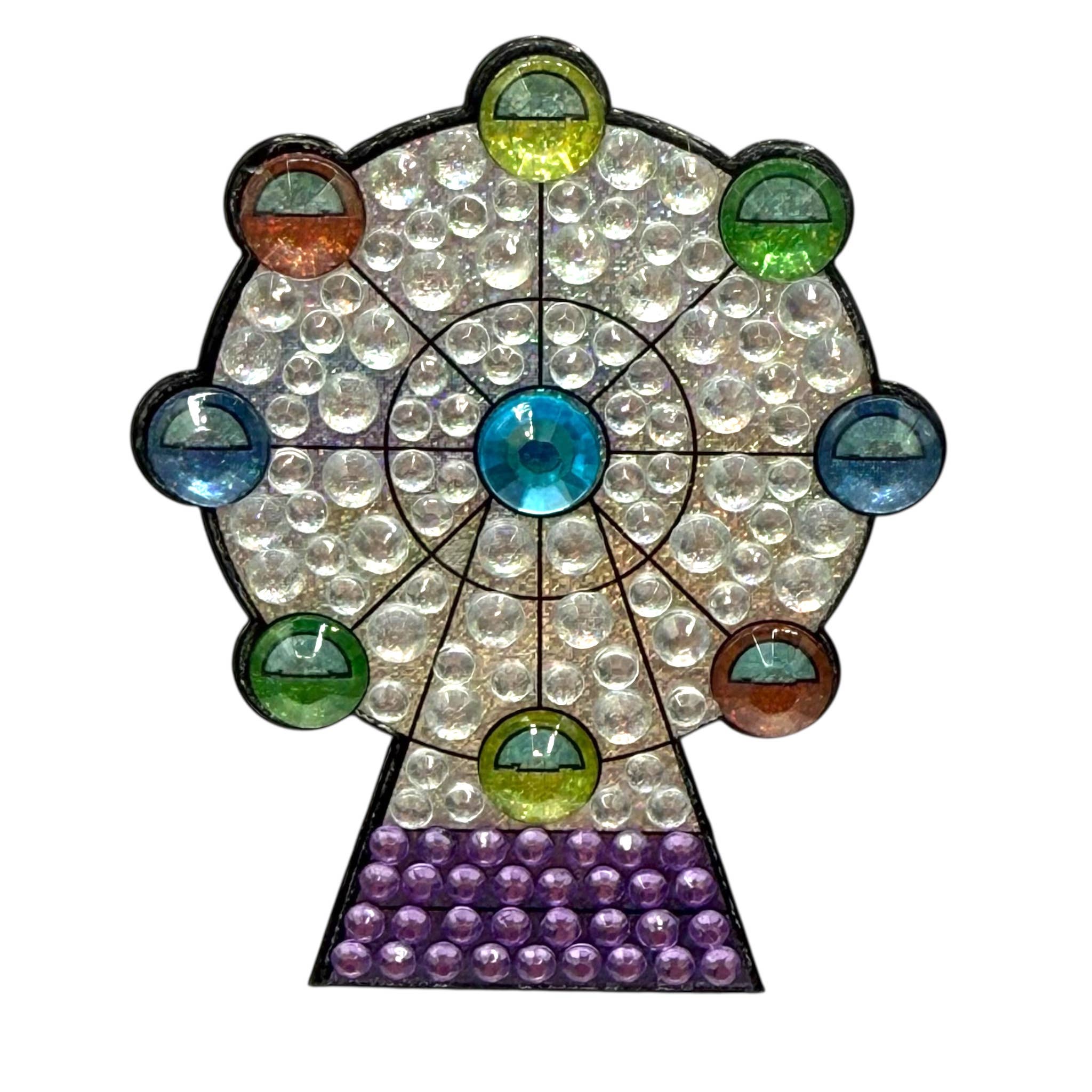 Ferris Wheel 2" Rhinestone StickerBean