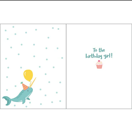 Mermaids & Balloons Greeting Card