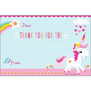 Unicorn/Rainbow Thank You Postcards