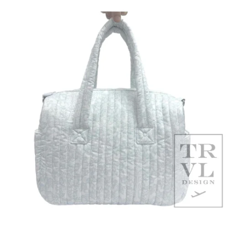 Quilted Woodland Blue Stroller Bag