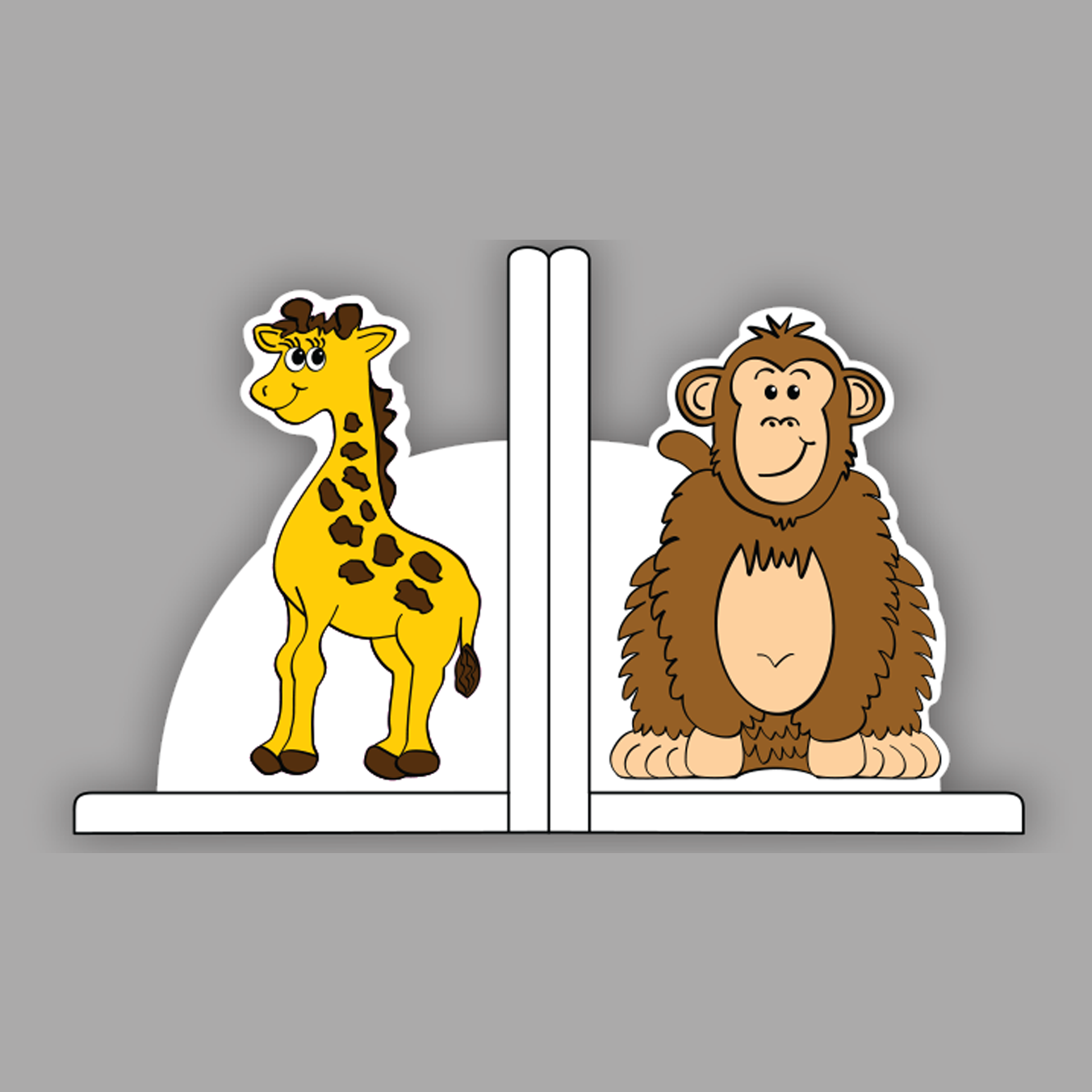 Wood Book Ends