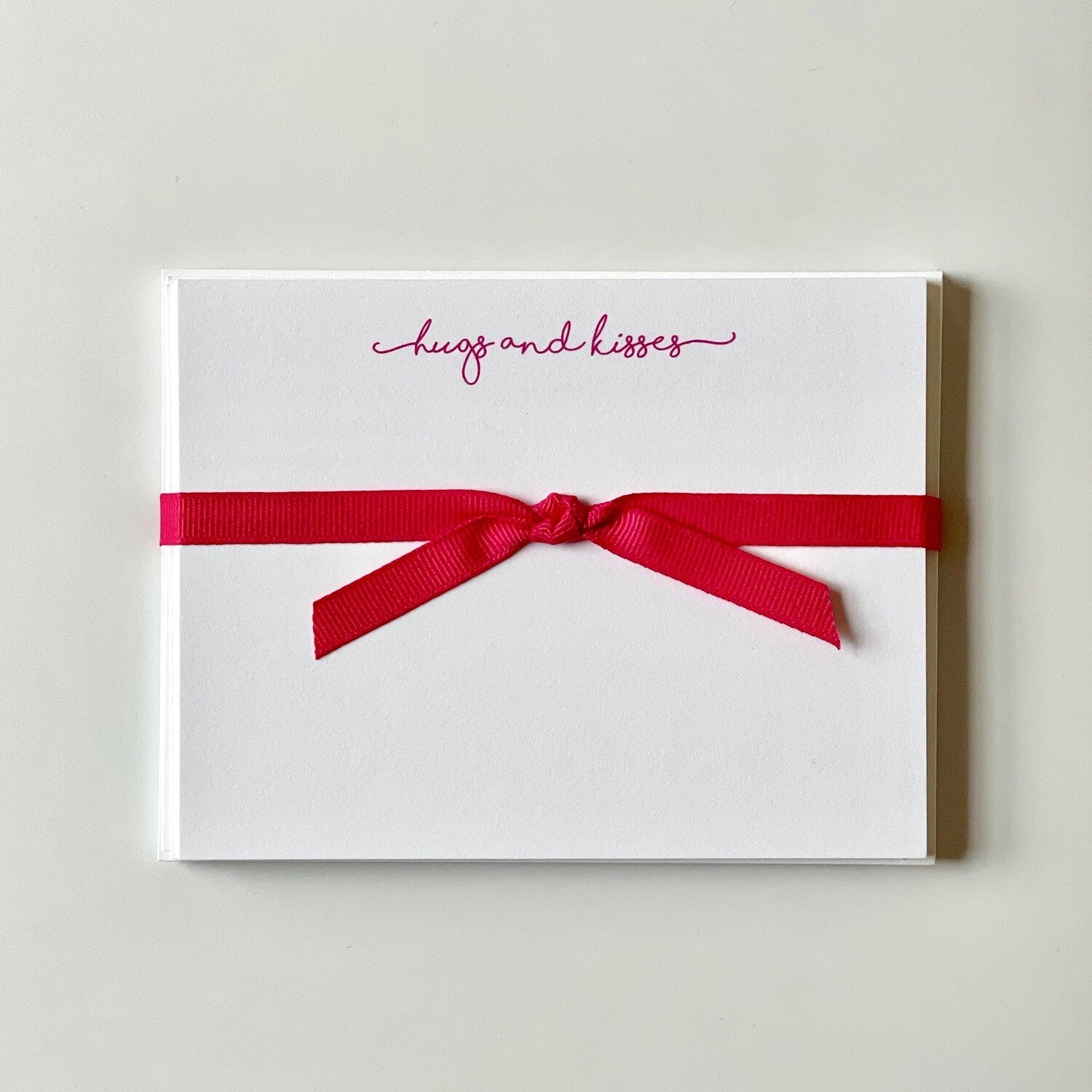Hugs & Kisses Motif Stationery