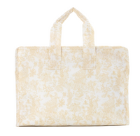 Bunny Toile Sand Overnight Tote