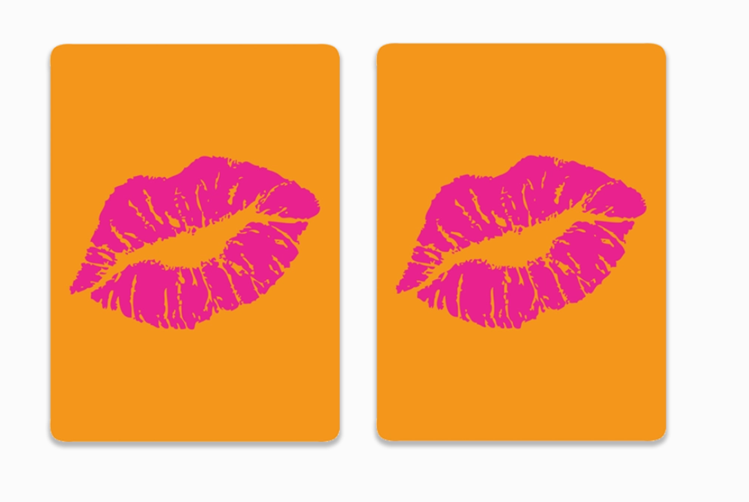 Lips Design Canasta Cards