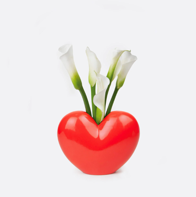 Red Love Vase