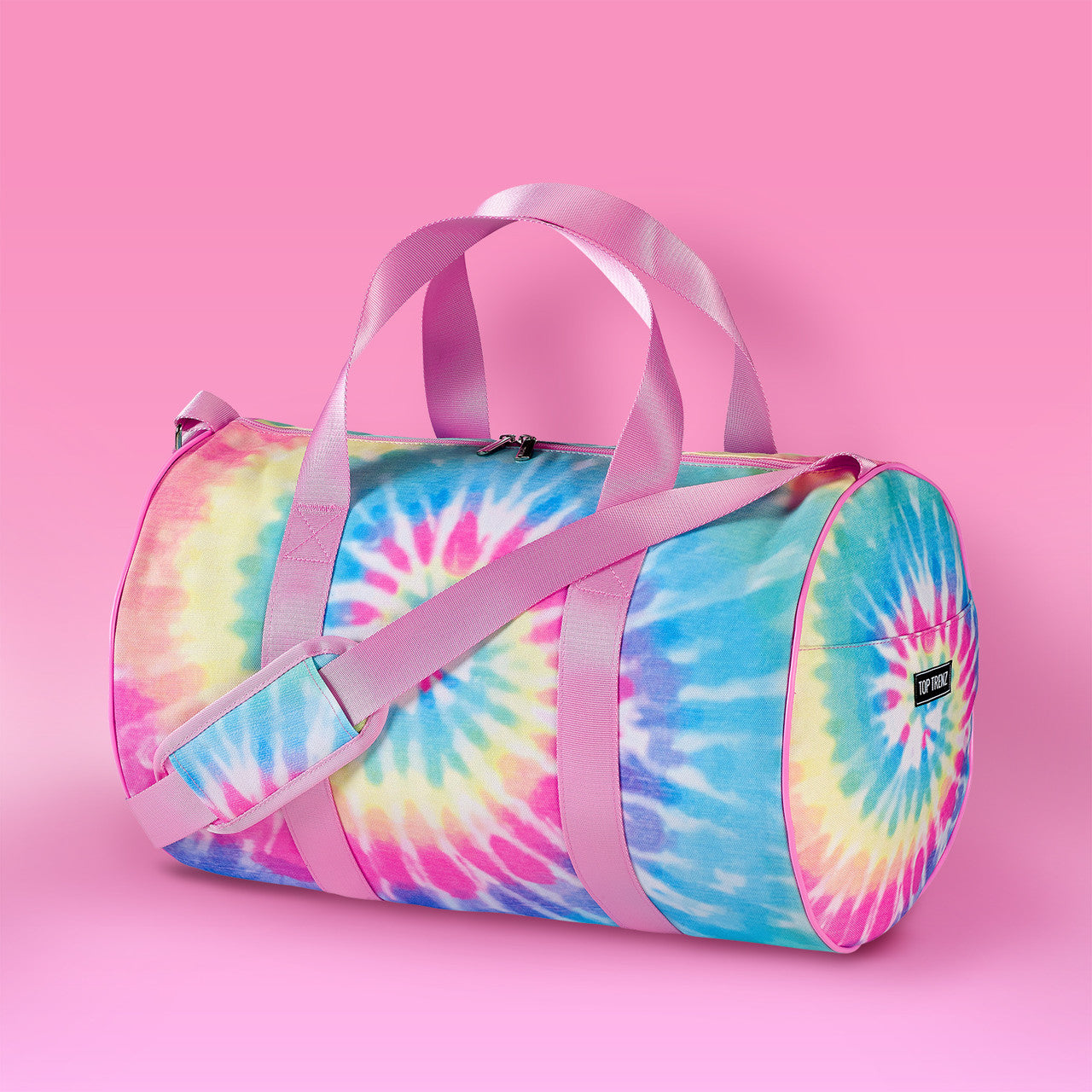 Pastel Tie-Dye Canvas Duffel