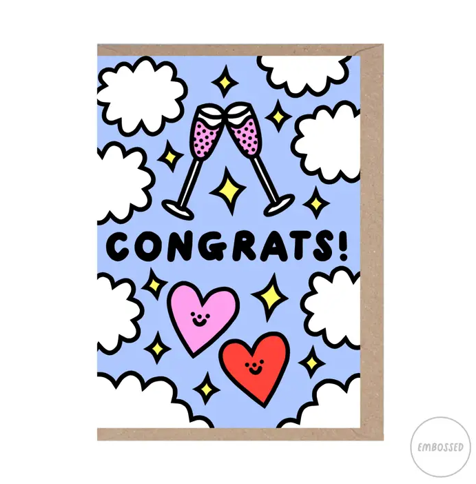 Champagne Congrats Greeting Card