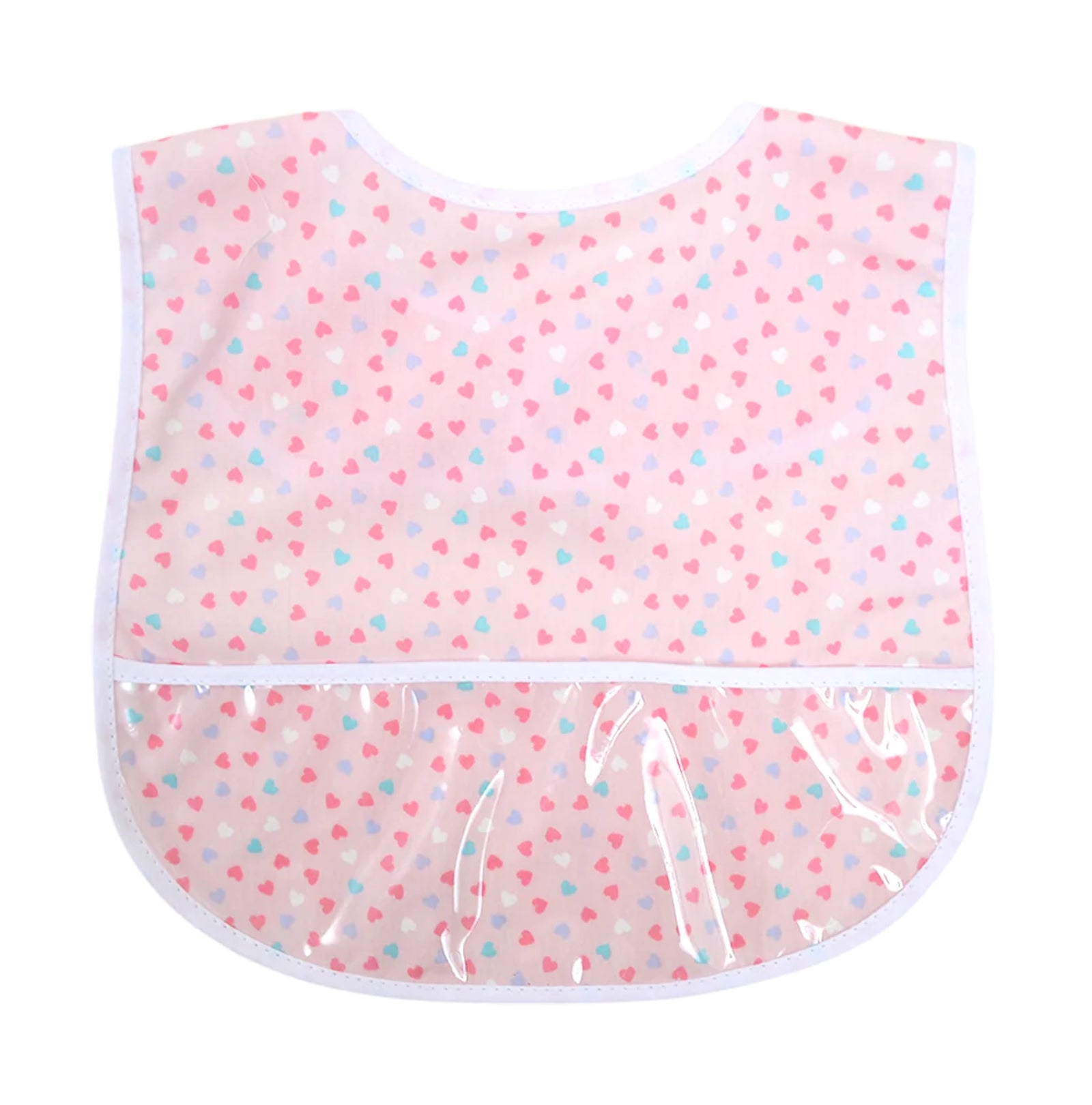 Hearts Laminated Bib