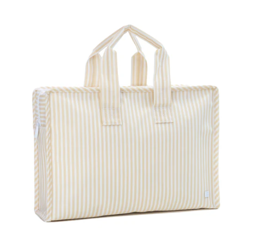 Pimlico Stripe Sand Overnight Tote