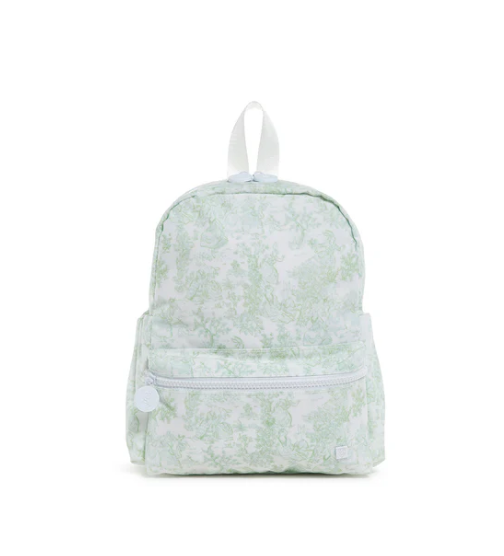 Bunny Toile Green Backpack