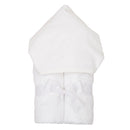 White Seersucker Stripe Everykid Hooded Towel