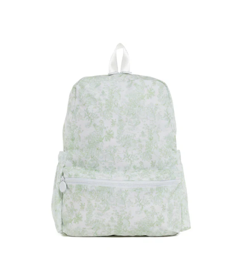 Bunny Toile Green Backpack