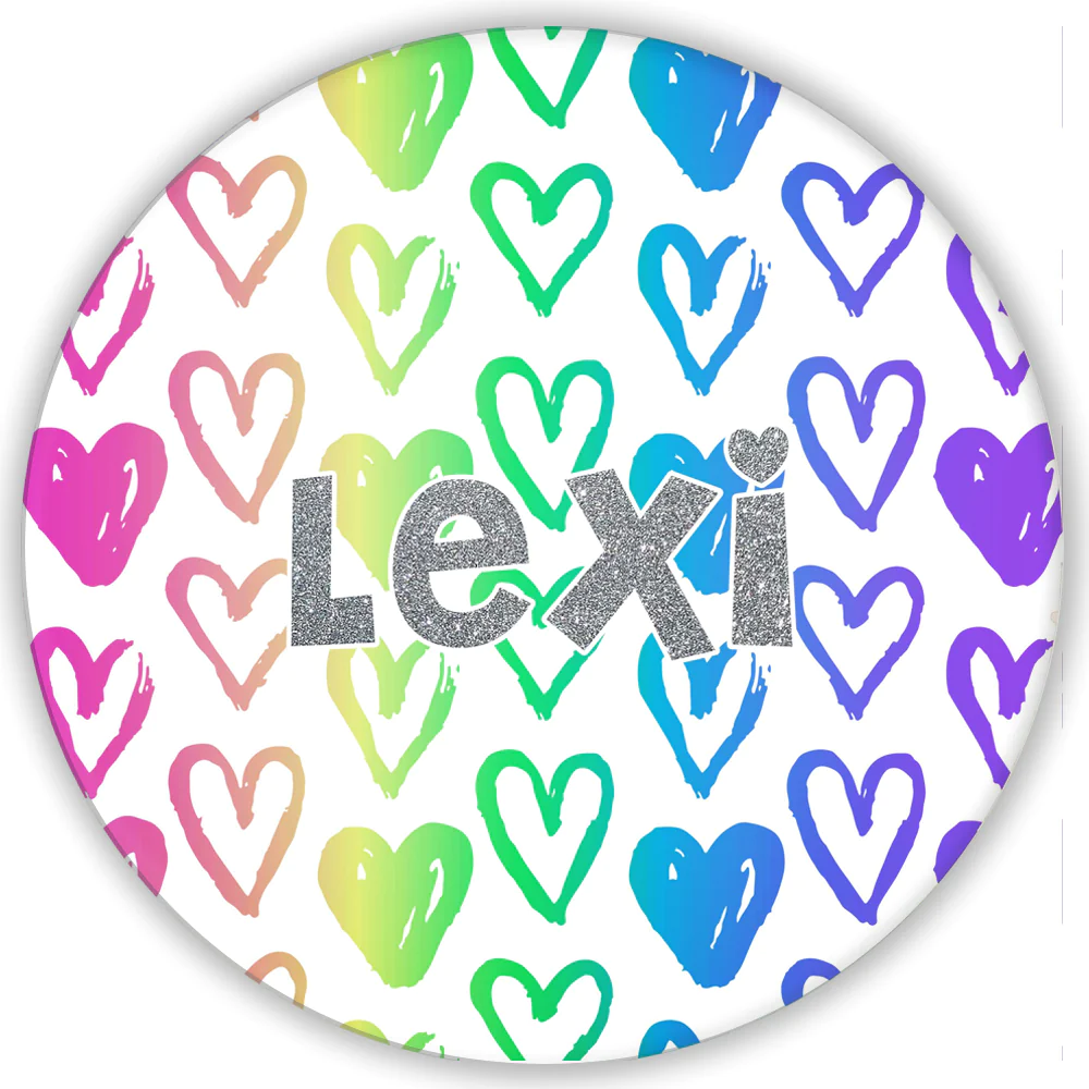 Hearts Personalized Kids Tableware