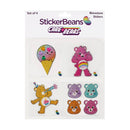 Care Bears Set of 4 StickerBeans Birthday