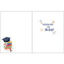 Graduation Book Stack Greeting Card