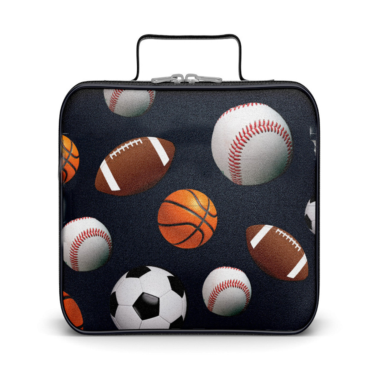 Navy Sport Canvas Insulated Lunch Box