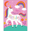 Magical Unicorn Birthday Greeting Card