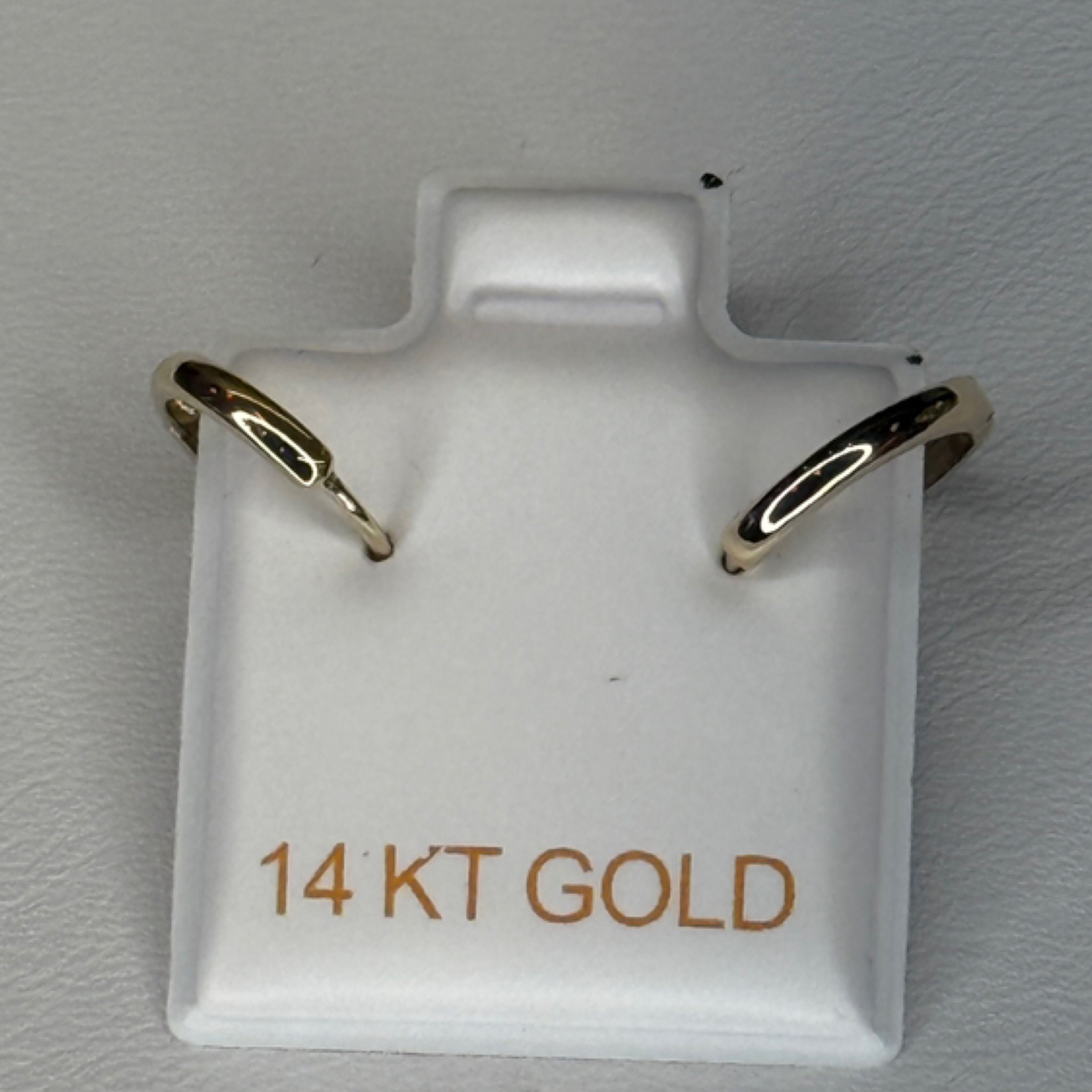 Medium 14K Solid Gold Hoop Earring Set