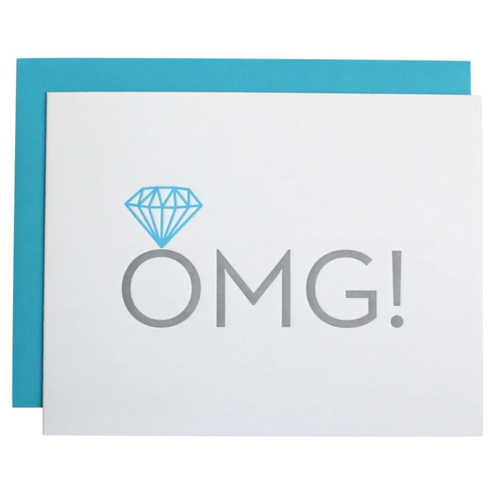 OMG! Engagement Greeting Card